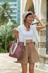 Victoria Tote 202 Rust Pink | Tote & Shoulder Bag